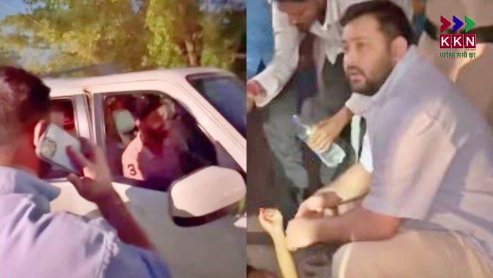 Tejashwi Yadav Helps Injured Mother and Son on Highway: A Humanitarian Gesture Wins Hearts