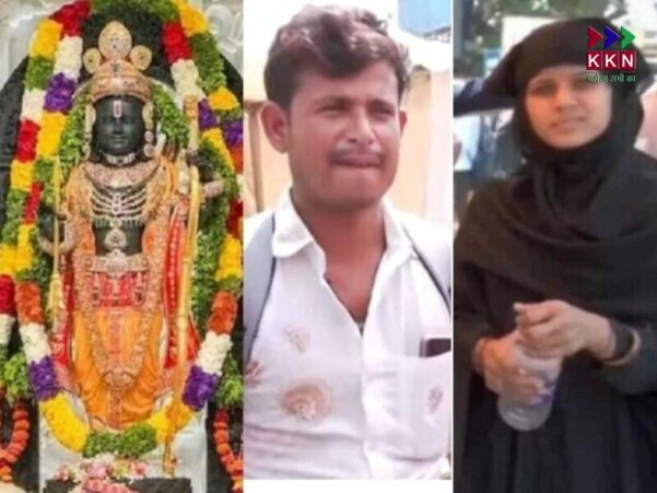 A Muslim Woman in Burqa Sings Bhajan at Ram Mandir